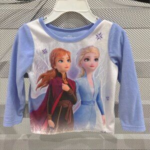 Disney Frozen toddler girl’s 2T sweater shirt sleep fleece top long sleeve tank